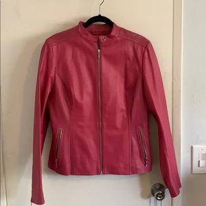 Torrid Pink Leather Jacket